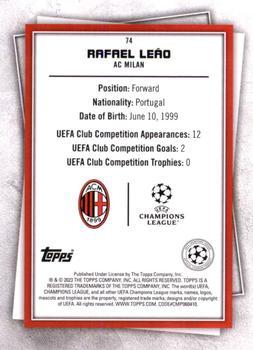 2022-23 Topps UEFA Club Competitions Superstars - Common Yellow #74 Rafael Leão Back