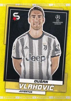 2022-23 Topps UEFA Club Competitions Superstars - Common Yellow #93 Dušan Vlahović Front