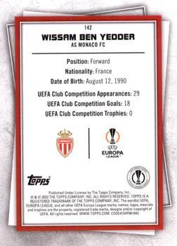 2022-23 Topps UEFA Club Competitions Superstars - Common Yellow #142 Wissam Ben Yedder Back