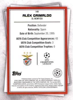 2022-23 Topps UEFA Club Competitions Superstars - Common Yellow #149 Alex Grimaldo Back