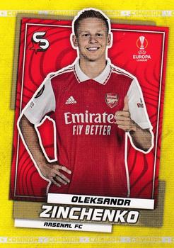 2022-23 Topps UEFA Club Competitions Superstars - Common Yellow #160 Oleksandr Zinchenko Front