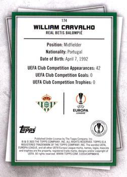 2022-23 Topps UEFA Club Competitions Superstars - Common Yellow #174 William Carvalho Back