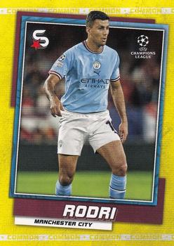 2022-23 Topps UEFA Club Competitions Superstars - Common Yellow #3 Rodri Front