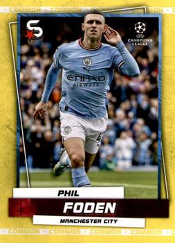 2022-23 Topps UEFA Club Competitions Superstars - Common Yellow #5 Phil Foden Front