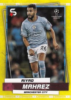 2022-23 Topps UEFA Club Competitions Superstars - Common Yellow #8 Riyad Mahrez Front