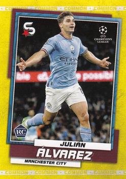 2022-23 Topps UEFA Club Competitions Superstars - Common Yellow #9 Julián Álvarez Front