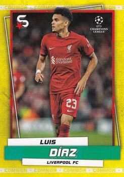 2022-23 Topps UEFA Club Competitions Superstars - Common Yellow #17 Luis Díaz Front