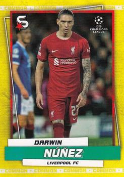 2022-23 Topps UEFA Club Competitions Superstars - Common Yellow #20 Darwin Núñez Front