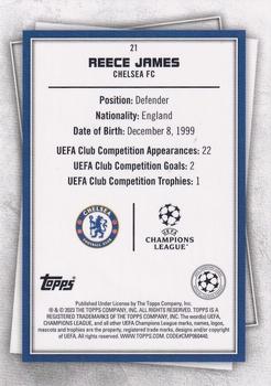2022-23 Topps UEFA Club Competitions Superstars - Common Yellow #21 Reece James Back