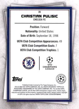 2022-23 Topps UEFA Club Competitions Superstars - Common Yellow #28 Christian Pulisic Back