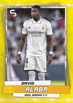2022-23 Topps UEFA Club Competitions Superstars - Common Yellow #38 David Alaba Front