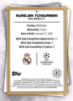 2022-23 Topps UEFA Club Competitions Superstars - Common Yellow #42 Aurelien Tchouameni Back