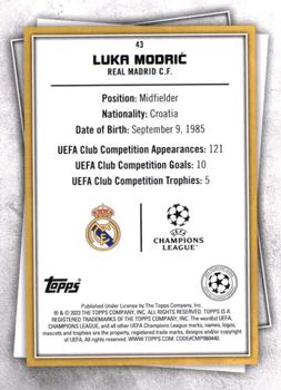 2022-23 Topps UEFA Club Competitions Superstars - Common Yellow #43 Luka Modrić Back