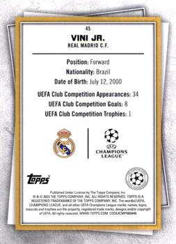 2022-23 Topps UEFA Club Competitions Superstars - Common Yellow #45 Vini Jr. Back