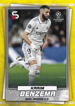 2022-23 Topps UEFA Club Competitions Superstars - Common Yellow #46 Karim Benzema Front