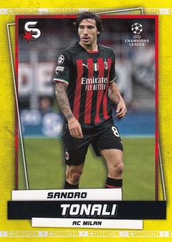 2022-23 Topps UEFA Club Competitions Superstars - Common Yellow #71 Sandro Tonali Front