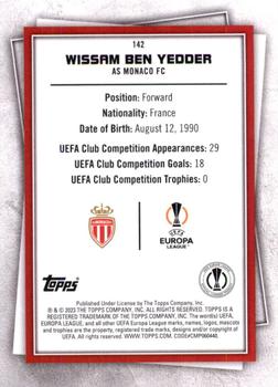 2022-23 Topps UEFA Club Competitions Superstars - Common Yellow #142 Wissam Ben Yedder Back