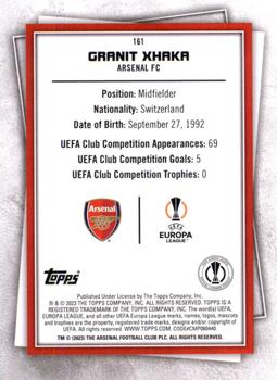2022-23 Topps UEFA Club Competitions Superstars - Common Yellow #161 Granit Xhaka Back