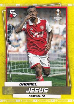 2022-23 Topps UEFA Club Competitions Superstars - Common Yellow #165 Gabriel Jesus Front