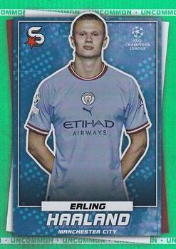 2022-23 Topps UEFA Club Competitions Superstars - Uncommon Green #10 Erling Haaland Front