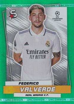 2022-23 Topps UEFA Club Competitions Superstars - Uncommon Green #44 Federico Valverde Front