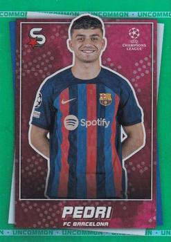2022-23 Topps UEFA Club Competitions Superstars - Uncommon Green #49 Pedri Front