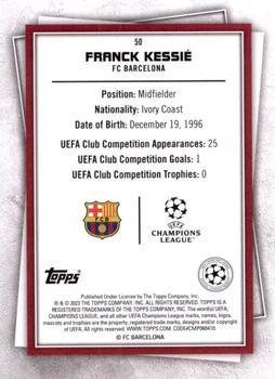 2022-23 Topps UEFA Club Competitions Superstars - Uncommon Green #50 Franck Kessie Back