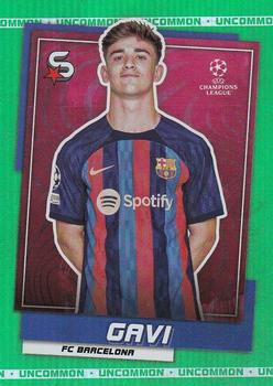 2022-23 Topps UEFA Club Competitions Superstars - Uncommon Green #51 Gavi Front