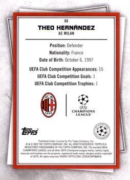 2022-23 Topps UEFA Club Competitions Superstars - Uncommon Green #68 Theo Hernández Back
