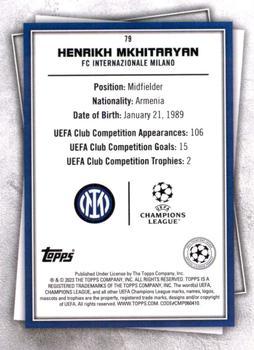 2022-23 Topps UEFA Superstars - Uncommon Green #79 Henrikh Mkhitaryan Back