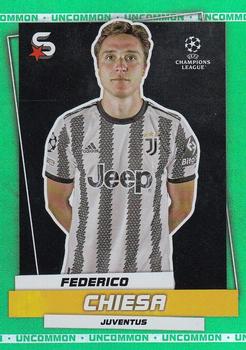 2022-23 Topps UEFA Club Competitions Superstars - Uncommon Green #92 Federico Chiesa Front