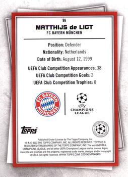 2022-23 Topps UEFA Club Competitions Superstars - Uncommon Green #96 Matthijs de Ligt Back