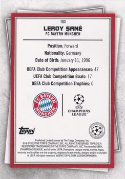 2022-23 Topps UEFA Club Competitions Superstars - Uncommon Green #103 Leroy Sané Back