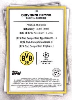 2022-23 Topps UEFA Club Competitions Superstars - Uncommon Green #108 Giovanni Reyna Back