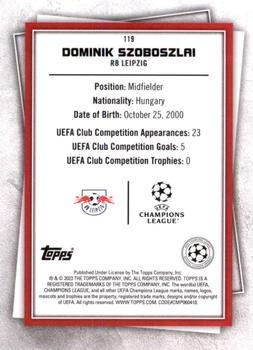 2022-23 Topps UEFA Club Competitions Superstars - Uncommon Green #119 Dominik Szoboszlai Back