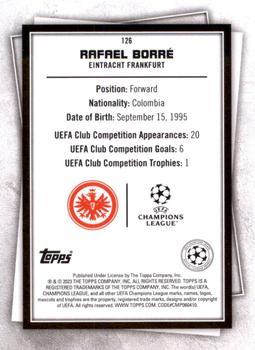 2022-23 Topps UEFA Club Competitions Superstars - Uncommon Green #126 Rafael Borré Back