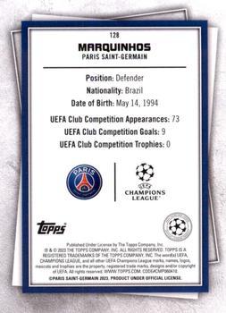 2022-23 Topps UEFA Club Competitions Superstars - Uncommon Green #128 Marquinhos Back
