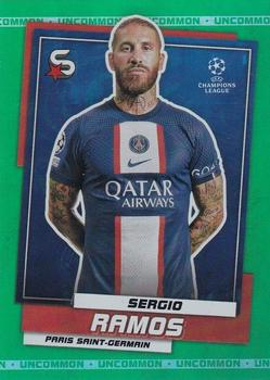 2022-23 Topps UEFA Club Competitions Superstars - Uncommon Green #130 Sergio Ramos Front