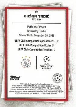 2022-23 Topps UEFA Club Competitions Superstars - Uncommon Green #153 Dušan Tadić Back