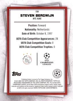 2022-23 Topps UEFA Club Competitions Superstars - Uncommon Green #154 Steven Bergwijn Back