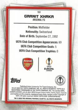 2022-23 Topps UEFA Club Competitions Superstars - Uncommon Green #161 Granit Xhaka Back