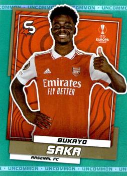 2022-23 Topps UEFA Club Competitions Superstars - Uncommon Green #163 Bukayo Saka Front