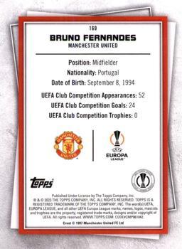 2022-23 Topps UEFA Club Competitions Superstars - Uncommon Green #169 Bruno Fernandes Back