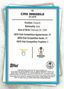 2022-23 Topps UEFA Club Competitions Superstars - Uncommon Green #182 Ciro Immobile Back