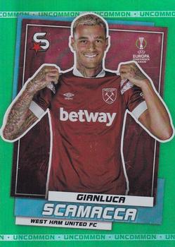 2022-23 Topps UEFA Club Competitions Superstars - Uncommon Green #187 Gianluca Scamacca Front