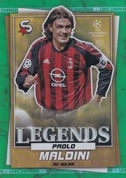 2022-23 Topps UEFA Club Competitions Superstars - Uncommon Green #197 Paolo Maldini Front