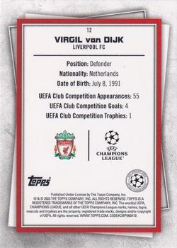 2022-23 Topps UEFA Club Competitions Superstars - Mystic #12 Virgil van Dijk Back