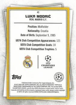 2022-23 Topps UEFA Club Competitions Superstars - Mystic #43 Luka Modrić Back