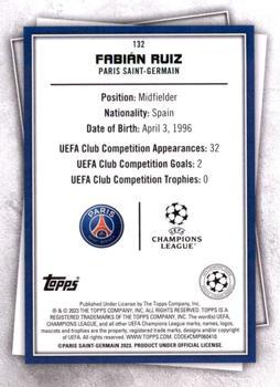 2022-23 Topps UEFA Superstars - Mystic #132 Fabián Ruiz Back