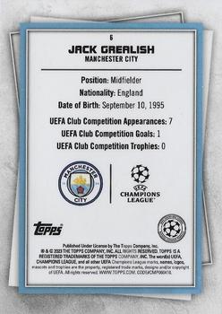 2022-23 Topps UEFA Club Competitions Superstars - Fire & Ice Limited #6 Jack Grealish Back
